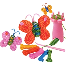 French Knitting Butterflies