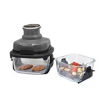 Digital Air Fryer 6.5L with 2 Glass Pots