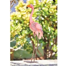 Metal Flamingo Garden Ornament