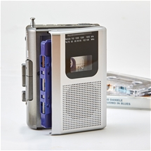 3-in-1 Cassette Player and Recorder with Radio and Speaker