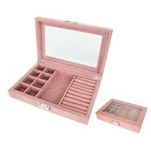 Nolita Pink Velvet Jewellery Box