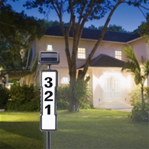Illuminated Solar House Number