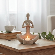 Yoga Lady with Tealight Holder