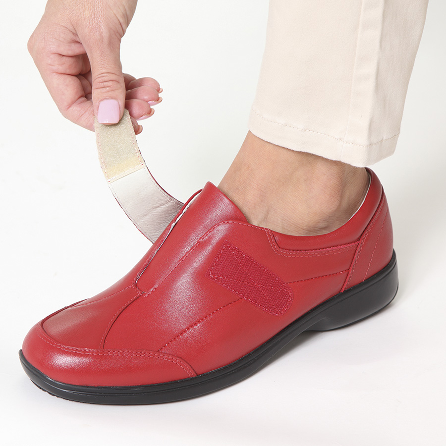 old lady leather shoes