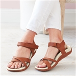 tan footbed sandals