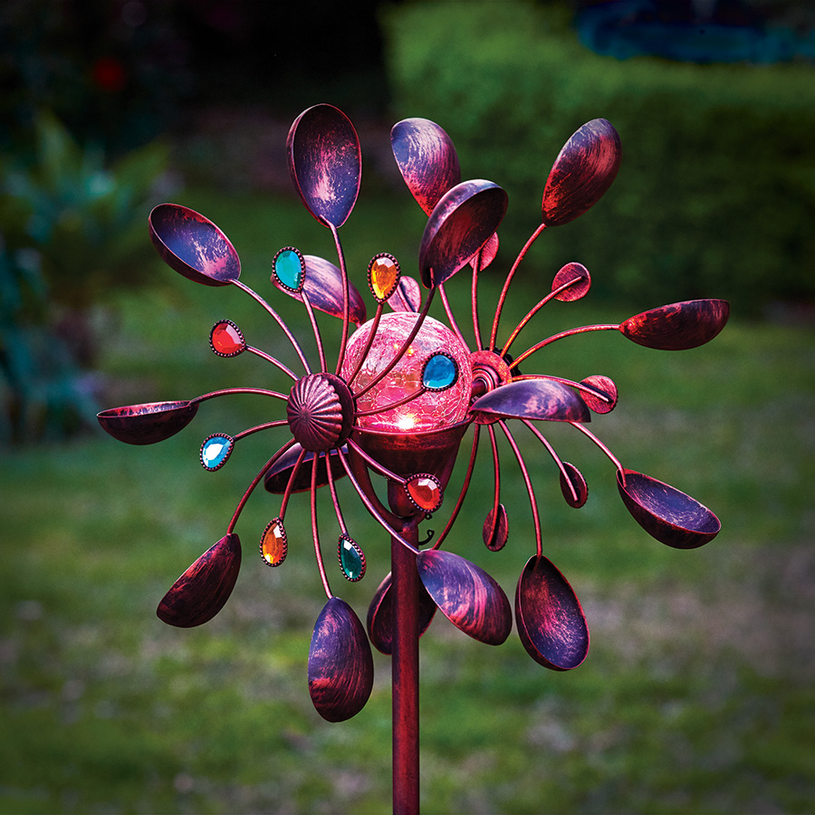 Solar Double Spinner Garden Ornament Innovations