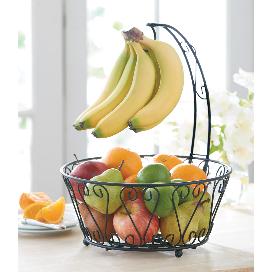 Fruit Basket with Banana Hanger Innovations