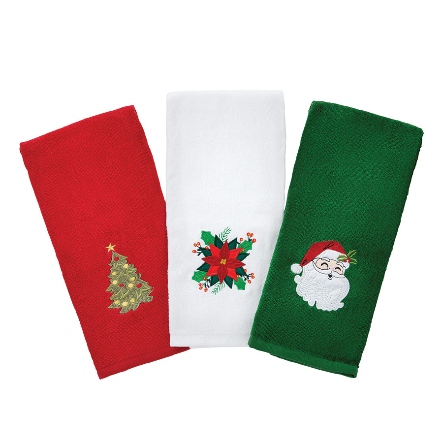 Christmas Hand Towels Set of 3 Innovations