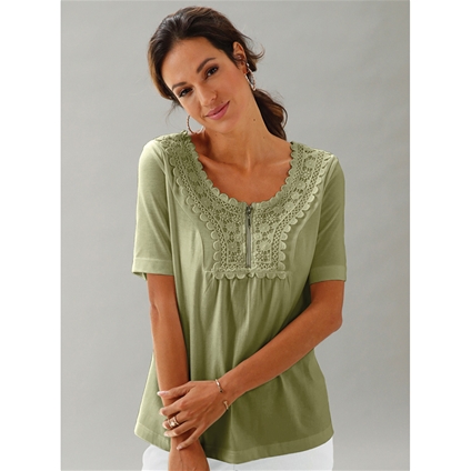 Lace Neck Top - Innovations
