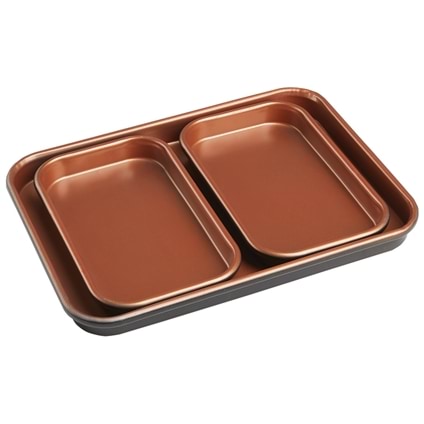 Copper King Mini Baking Trays - Pack of 3