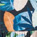 Aqua Leaf Print